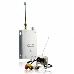 Wireless Amateur Spy Set Color Audio Camera with A/V Receiver